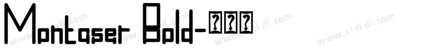 Montaser Bold字体转换